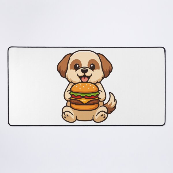 Item preview, Shih Tzu Eating Hamburger  designed and sold by k3rstman1.
