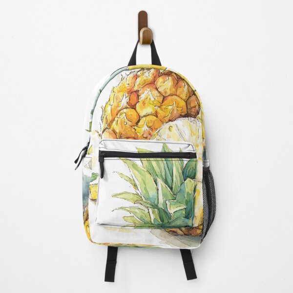 Item preview, Tropical Pineapple Watercolor Art – Fresh Exotic Fruit Illustration designed and sold by Moss and Moon Studio.