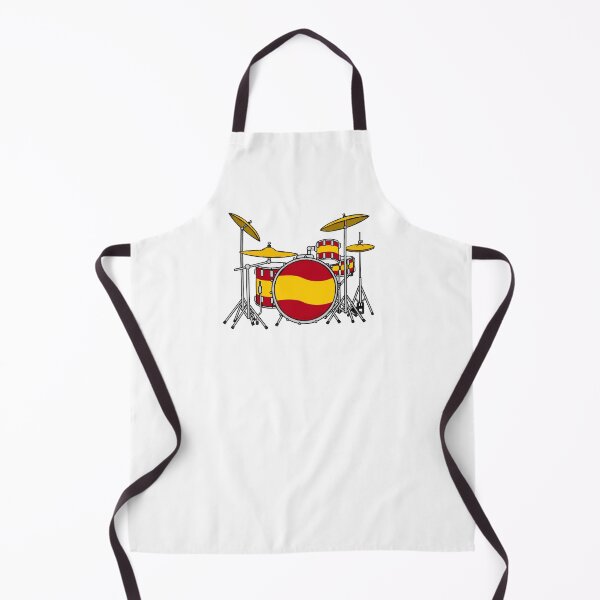 Item preview, Drum Kit Spanish Flag Drummer Musician Spain designed and sold by doodlerob.