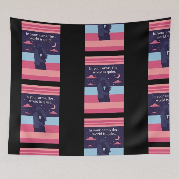 Item preview, "In Your Arms world is quiet" – Quiet Love Under the Stars designed and sold by Pyroluxe.
