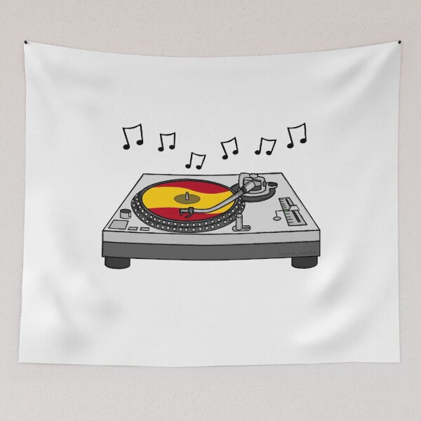 Item preview, DJ Spanish Flag Music Producer Musician Spain designed and sold by doodlerob.