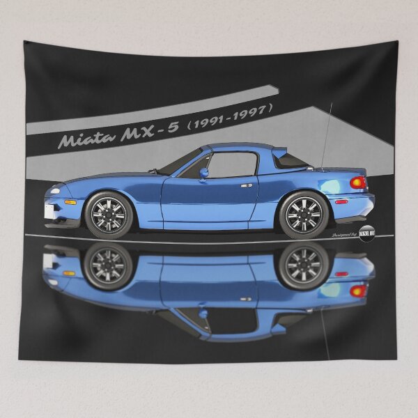 Item preview, Miata - MX-5 NA 1991-1997 (Laguna blue mica) - Pure 90s Roadster Joy designed and sold by Azaziel.