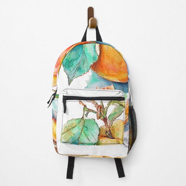 Item preview, Sweet Apricot Watercolor Fruit Illustration – Whole and Halved designed and sold by Moss and Moon Studio.