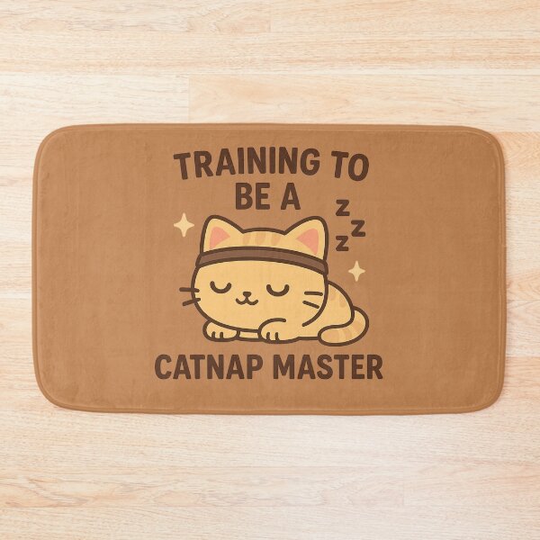 Item preview, Training to be a Catnap Master - Cute Chibi Cat Design designed and sold by Diwakar-Designs.