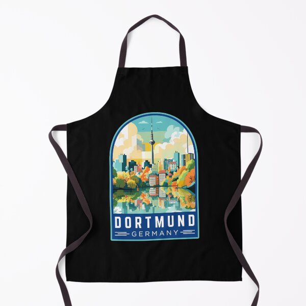 Item preview, Dortmund in North Rhine-Westphalia, Germany Vintage Travel Art Emblem designed and sold by MaateoDesign.