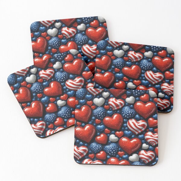 Artikelvorschau, Patriotic Hearts entworfen und verkauft von PandorasWelt.