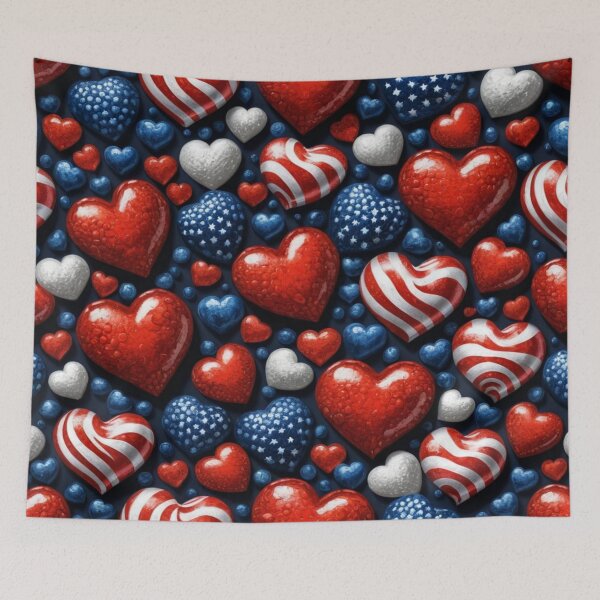 Artikelvorschau, Patriotic Hearts entworfen und verkauft von PandorasWelt.