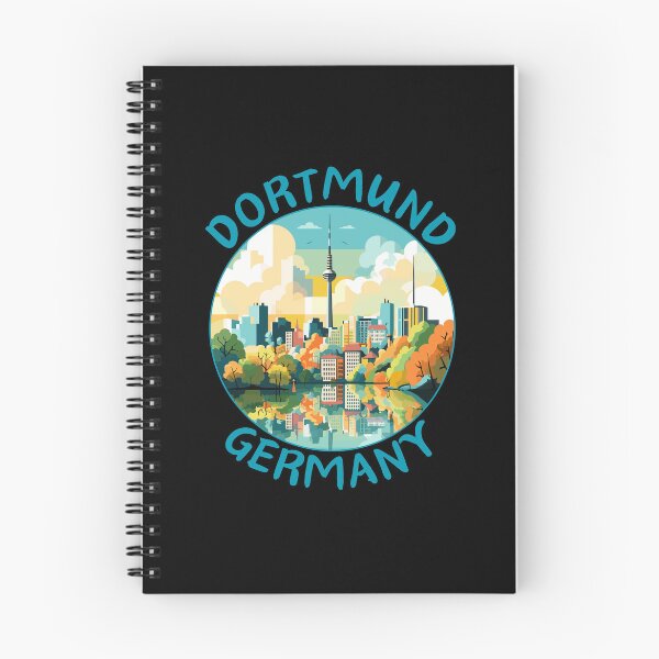 Item preview, Dortmund in North Rhine-Westphalia, Germany Retro Travel Art Circle Emblem designed and sold by MaateoDesign.