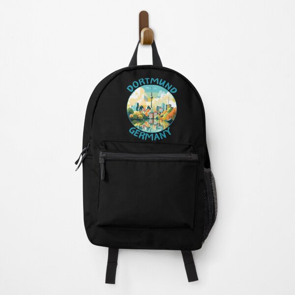 Item preview, Dortmund in North Rhine-Westphalia, Germany Retro Travel Art Circle Emblem designed and sold by MaateoDesign.
