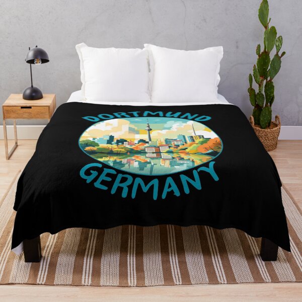 Item preview, Dortmund in North Rhine-Westphalia, Germany Retro Travel Art Circle Emblem designed and sold by MaateoDesign.