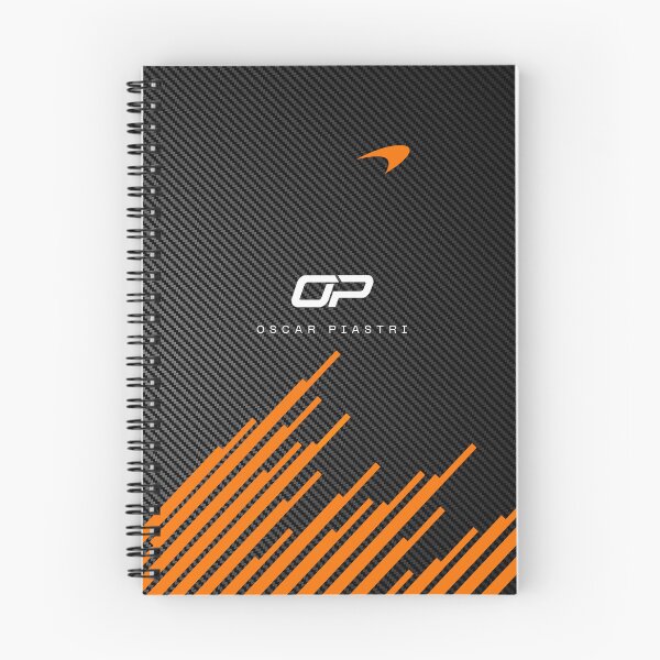 Artikelvorschau, F1 2025 Oscar Piastri OP81 Kohlefaser Schwarz, Blau und Orange entworfen und verkauft von Pink Polar F1.