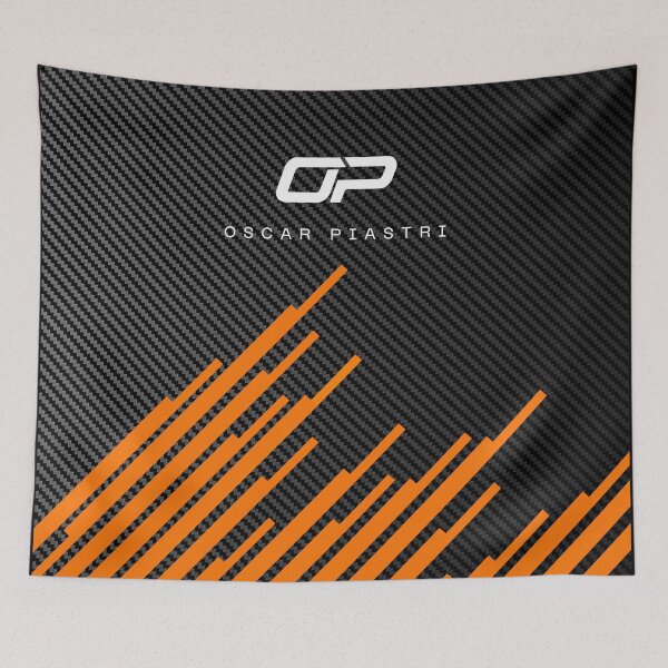 Item preview, F1 2025 Oscar Piastri OP81 carbon fibre Black, blue and orange  designed and sold by Pink Polar F1.