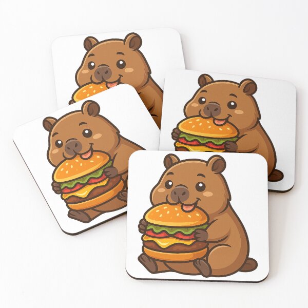 Item preview, Capybara Eating Hamburger designed and sold by k3rstman1.