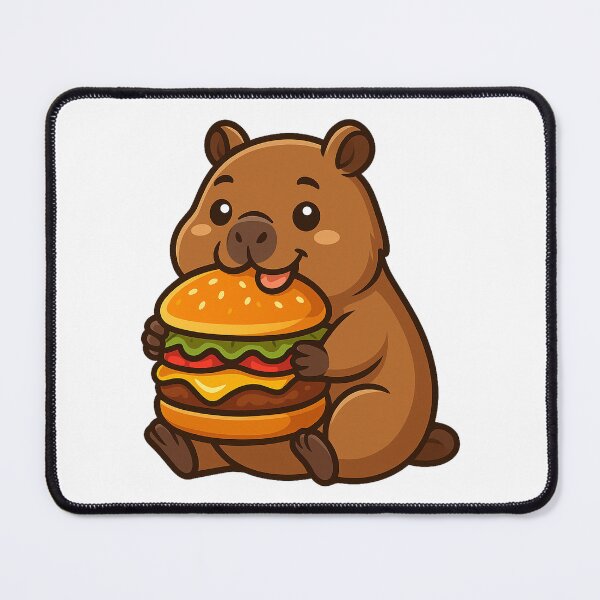 Item preview, Capybara Eating Hamburger designed and sold by k3rstman1.