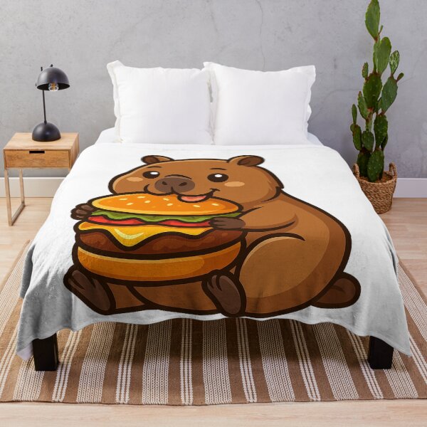 Item preview, Capybara Eating Hamburger designed and sold by k3rstman1.
