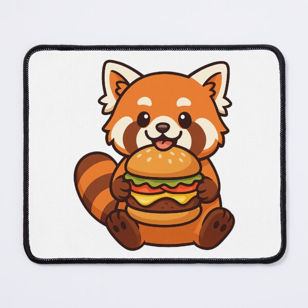 Item preview, Red Panda Eating Hamburger designed and sold by k3rstman1.