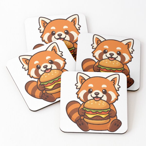 Item preview, Red Panda Eating Hamburger designed and sold by k3rstman1.