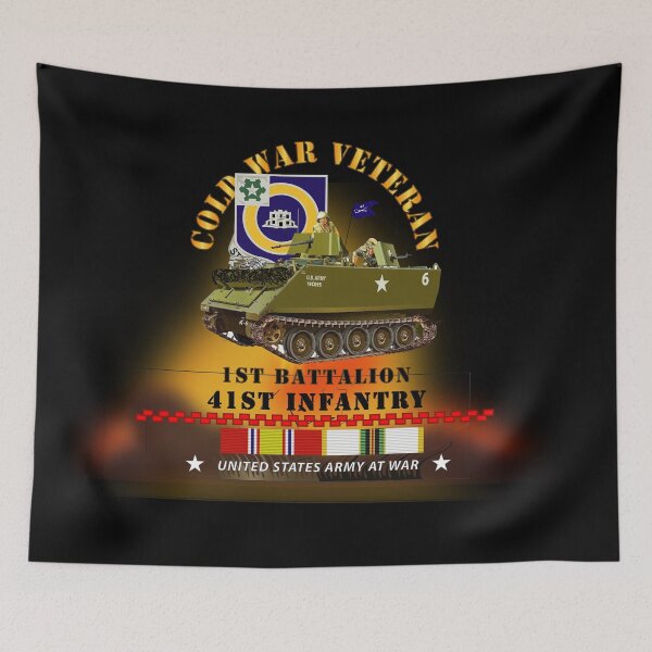 Item preview, Army - Cold War Vet - 1st Bn 41st Infantry - M113 APC  w COLD SVC designed and sold by Military Insignia Products.