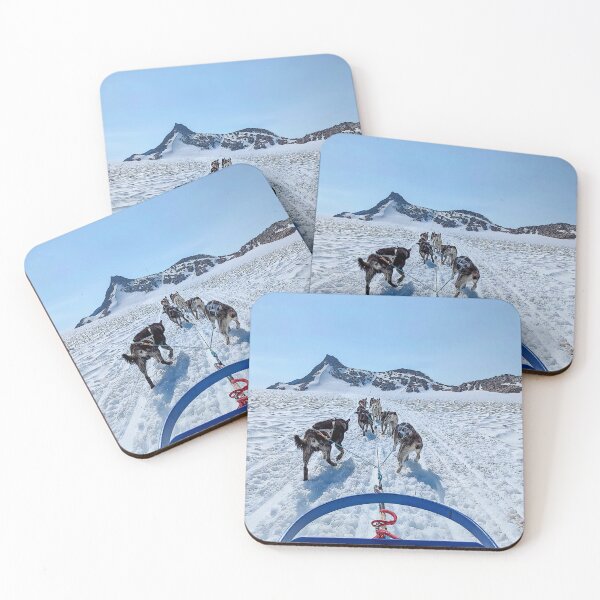 Item preview, Dog sledding in a Glacier designed and sold by HungarianSailor.
