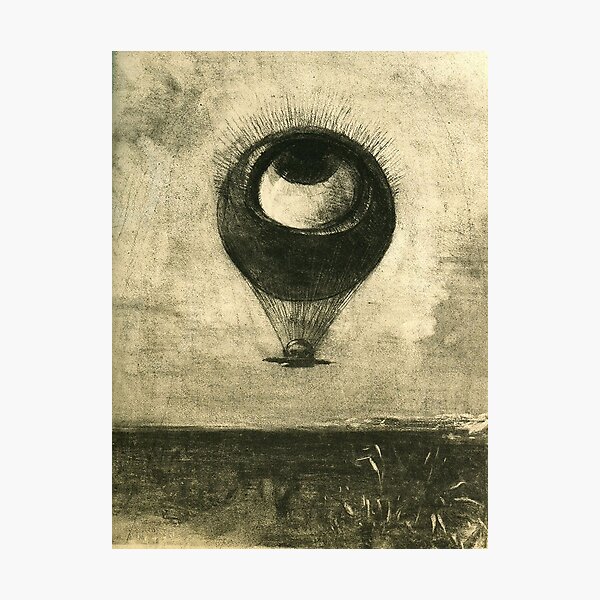 Vista previa del artículo con la obra «HD Eye-Balloon, por Odilon Redon (1878) Alta definición», diseñado y vendido por MINDTHECHERRY.