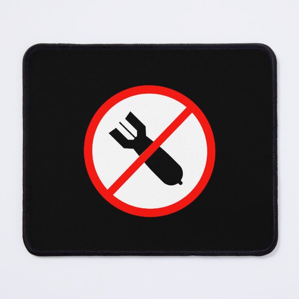 Item preview, NO BOMBS - ACTIVISM - PROTEST - CULTURE - SAFTEY SIGN designed and sold by SentientGallery.