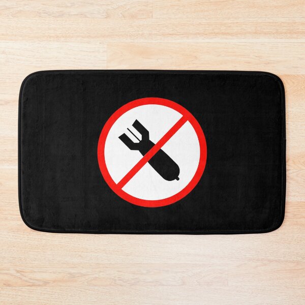 Item preview, NO BOMBS - ACTIVISM - PROTEST - CULTURE - SAFTEY SIGN designed and sold by SentientGallery.