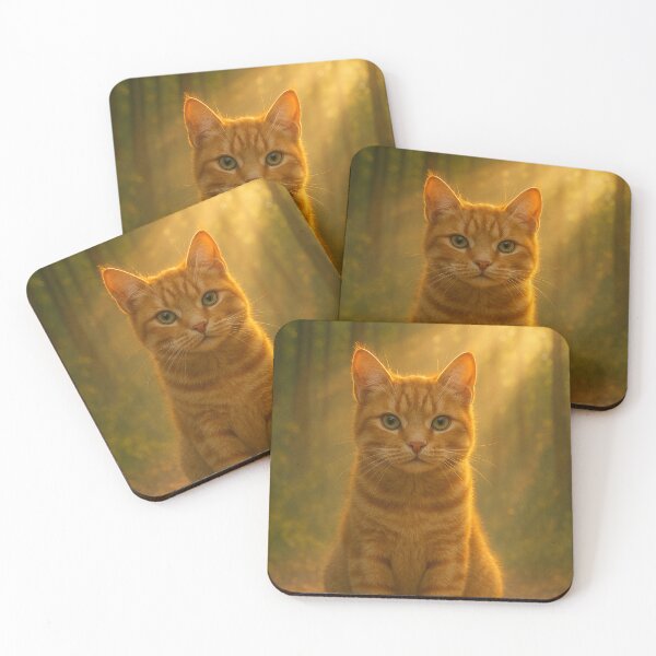 Item preview, Forest Glow – Tabby Cat in Light and Dust designed and sold by HalinaJ.