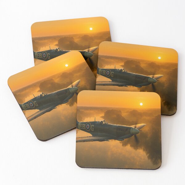 Item preview, River of Light Spitfire at Sunrise designed and sold by Skyframe Aviation.
