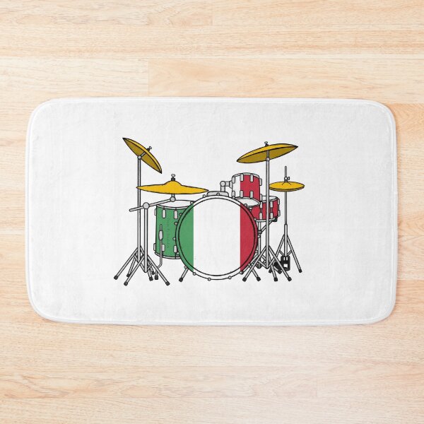 Item preview, Drum Kit Italian Flag Drummer Musician Italy designed and sold by doodlerob.