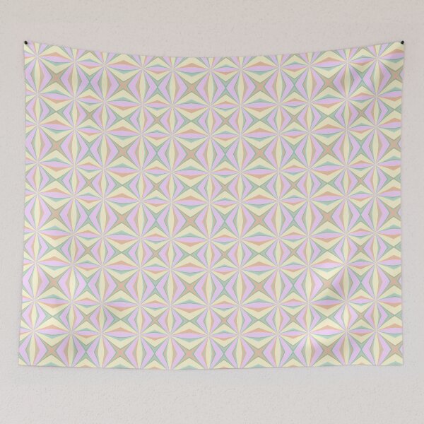 Item preview, repeatability the illusion star designs seamless colorful repeat pattern designed and sold by Abrahamjrnd.