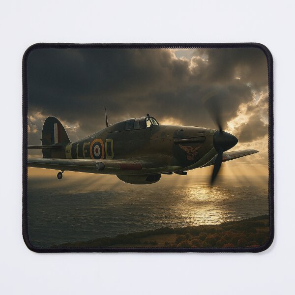Item preview, Light Over Channel Hurricane on Patrol designed and sold by Skyframe Aviation.