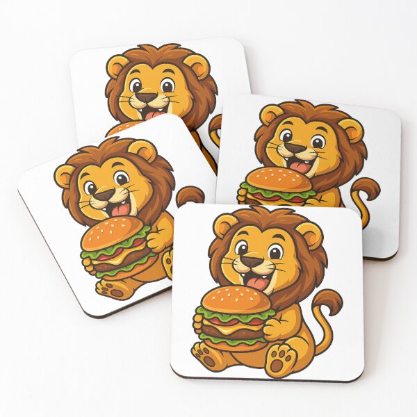 Item preview, Lion Eating Hamburger designed and sold by k3rstman1.