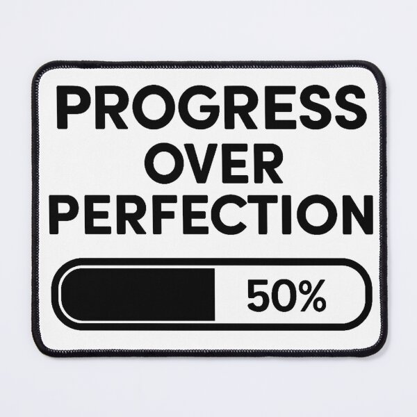 Item preview, Progress Over Perfection | Motivational Quote Design designed and sold by MafiaCreation.