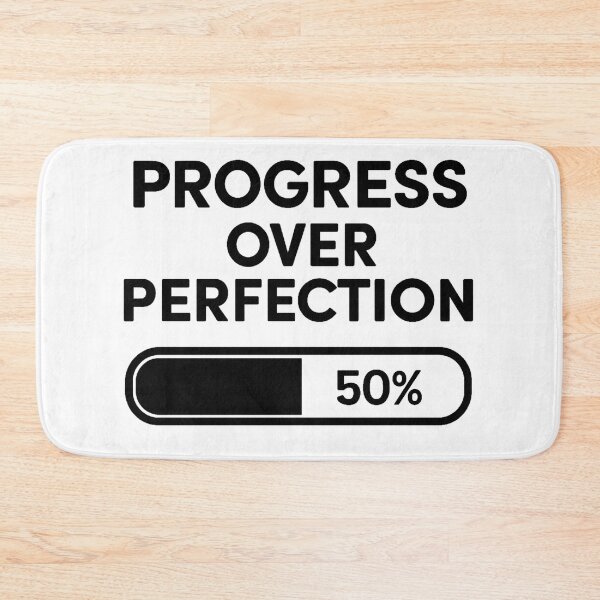 Item preview, Progress Over Perfection | Motivational Quote Design designed and sold by MafiaCreation.