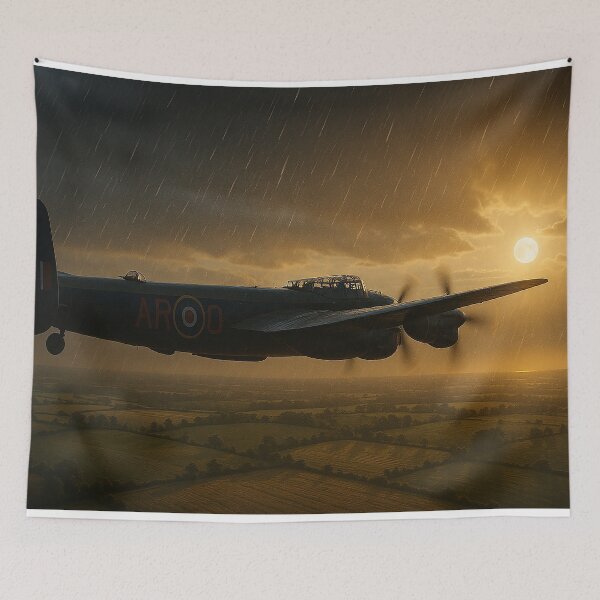 Item preview, Through Rain and Light Lancaster Twilight Patrol designed and sold by Skyframe Aviation.