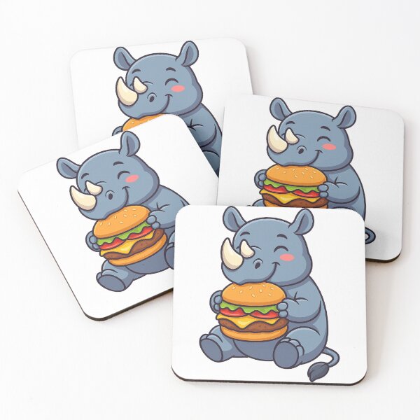 Item preview, Rhinoceros Eating Hamburger designed and sold by k3rstman1.