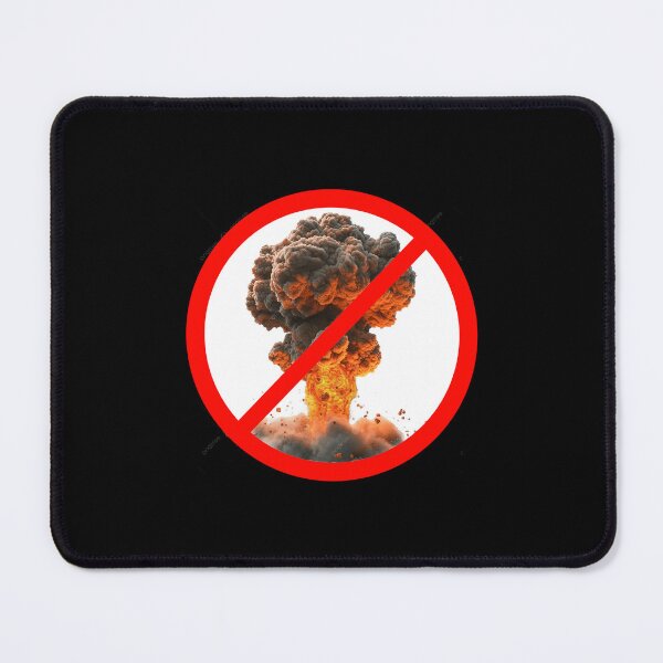 Item preview, NO BOMBS - ATOM BOMB - ACTIVISM - PROTEST - CULTURE - SAFTEY SIGN designed and sold by SentientGallery.