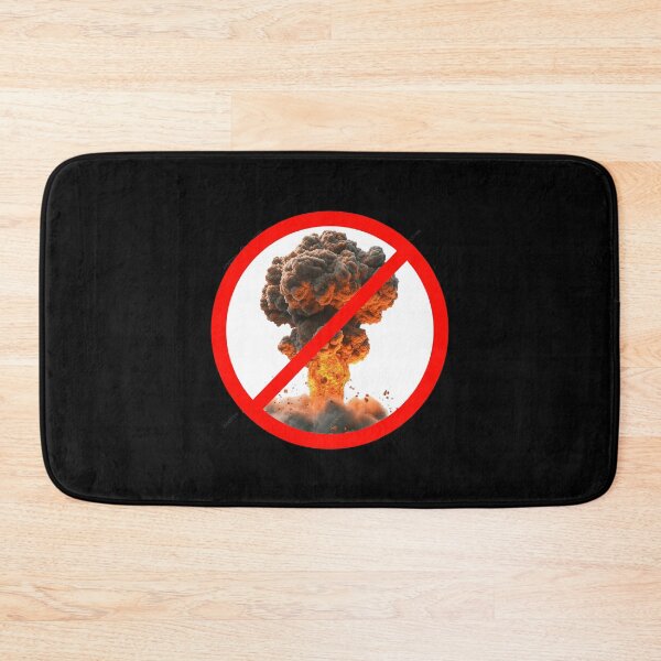 Item preview, NO BOMBS - ATOM BOMB - ACTIVISM - PROTEST - CULTURE - SAFTEY SIGN designed and sold by SentientGallery.