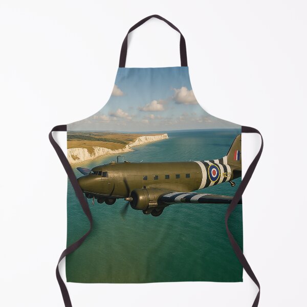 Item preview, Coastal Passage Dakota Over Chalk Cliffs designed and sold by Skyframe Aviation.