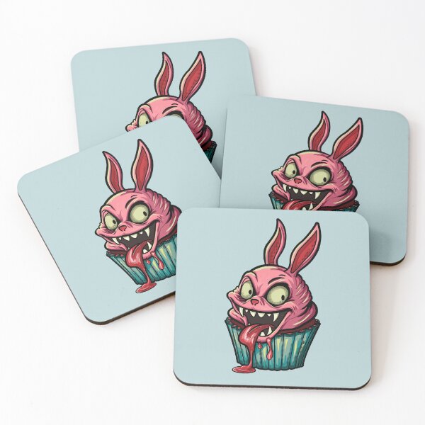 Item preview, Evil cupcake bunny - Twisted cute horror dessert designed and sold by Webstudio  2Amigos.
