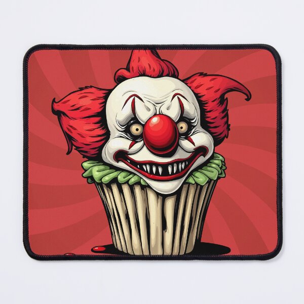 Item preview, Evil clown cupcake - Creepy cute dessert designed and sold by Webstudio 2Amigos.
