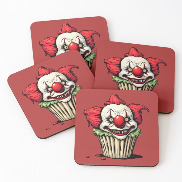 Item preview, Evil clown cupcake - Creepy cute dessert designed and sold by Webstudio  2Amigos.