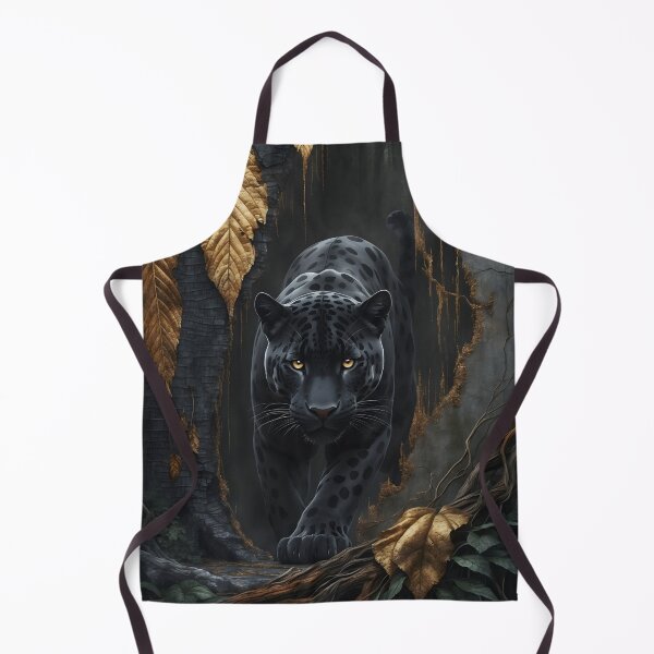 Item preview, Veinbound Jaguar – Midnight Power & Golden Silence by LaLi Designs designed and sold by LaLi-Designs.