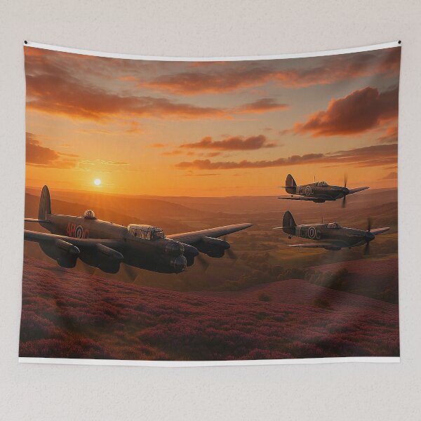 Item preview, Purple Horizon BBMF Over Moorland designed and sold by Skyframe Aviation.