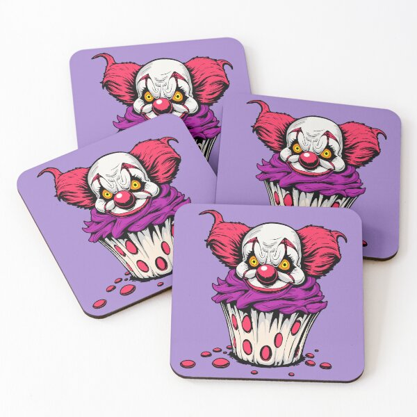 Item preview, Evil clown cupcake - Creepy cute dessert designed and sold by Webstudio  2Amigos.