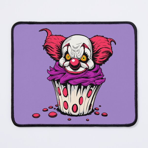 Item preview, Evil clown cupcake - Creepy cute dessert designed and sold by Webstudio 2Amigos.