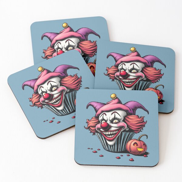 Item preview, Evil clown cupcake - Creepy cute dessert designed and sold by Webstudio  2Amigos.