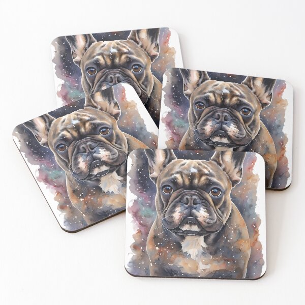 Item preview, Cosmic Cuddles - Frenchie in the Nebula designed and sold by ArtisticDesignsbyLinda.