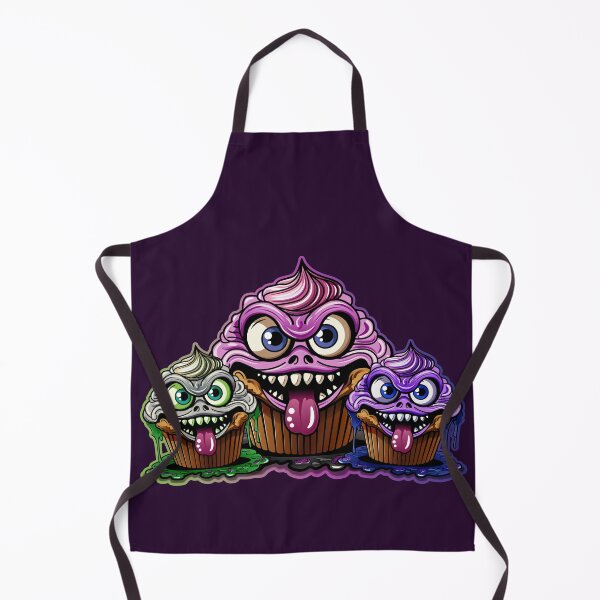 Item preview, Monster cupcake trio – Creepy cute dessert creatures designed and sold by Webstudio 2Amigos.