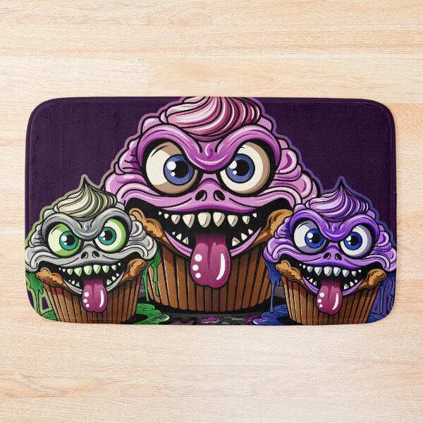 Item preview, Monster cupcake trio – Creepy cute dessert creatures designed and sold by Webstudio  2Amigos.